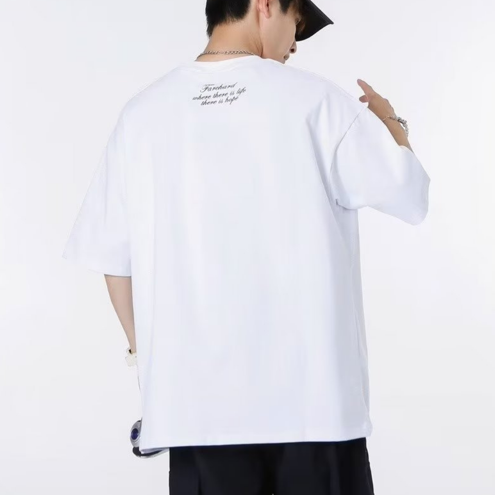 Patchwork Embroidered Stars T-shirt