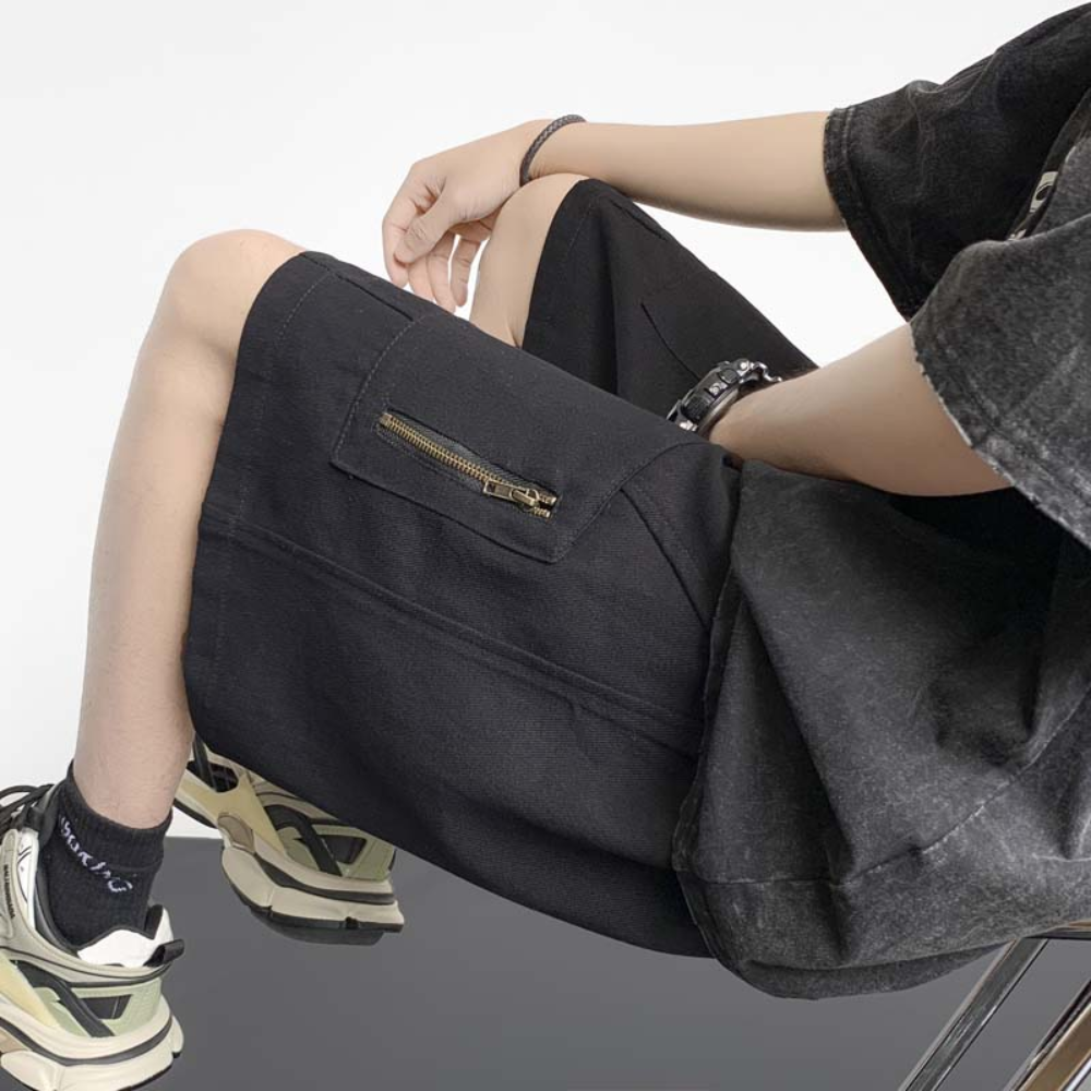 Vintage Japanese Zip Cargo Shorts