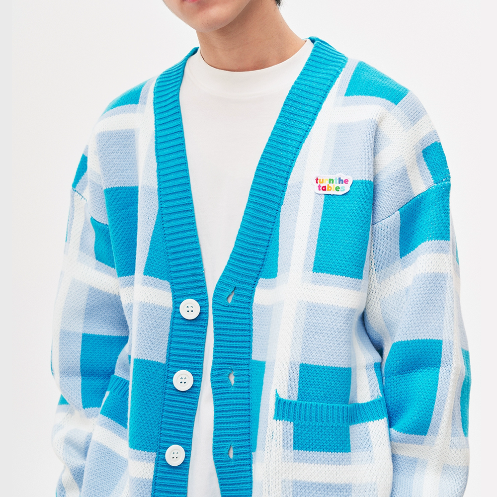 Sun Doll Plaid Cardigan Sweater