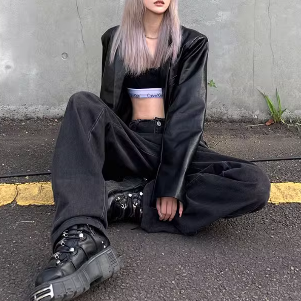 Women's Black Ripped Jeans