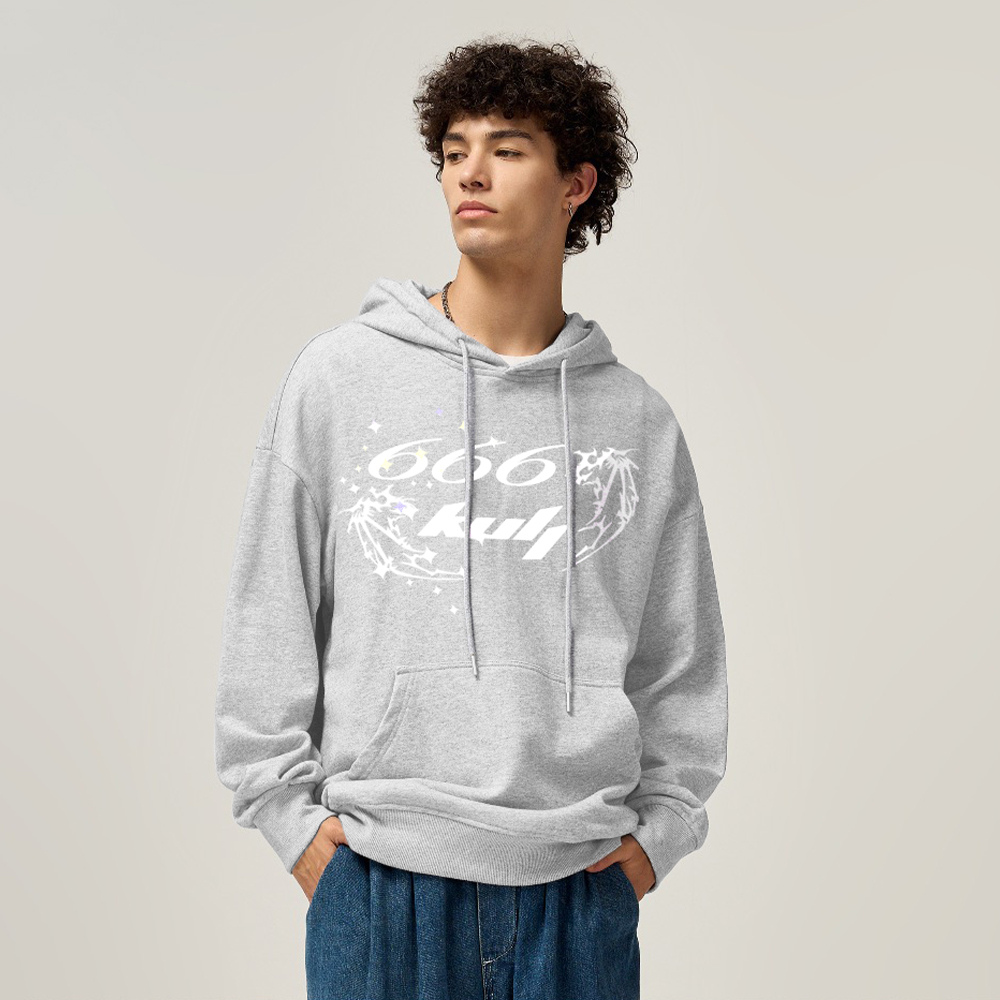 6Kull Solid Skeleton Hoodie