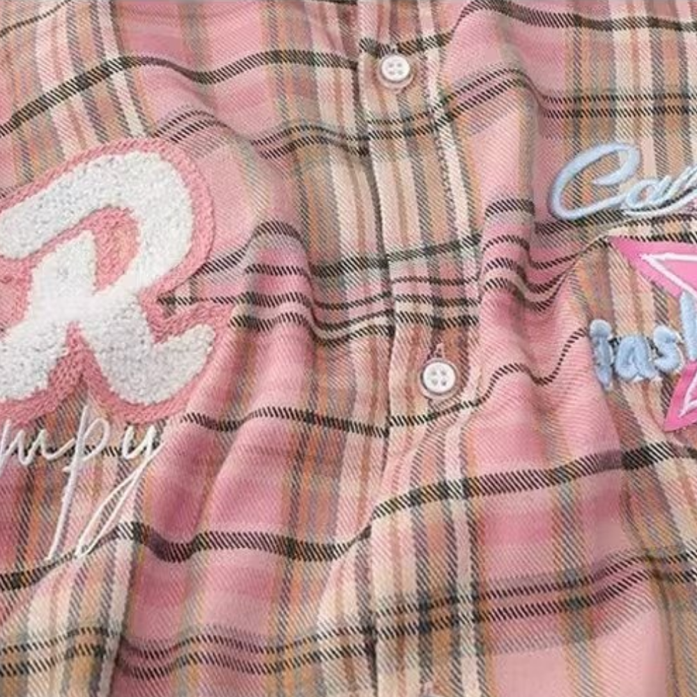 Literary R Letter Striped Shirt