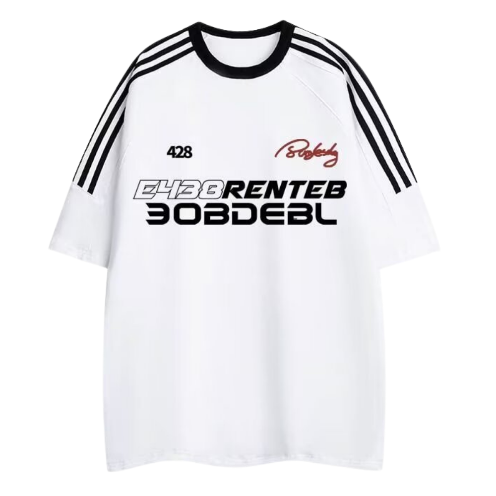 Classic Raglan Printed Cotton T-shirt