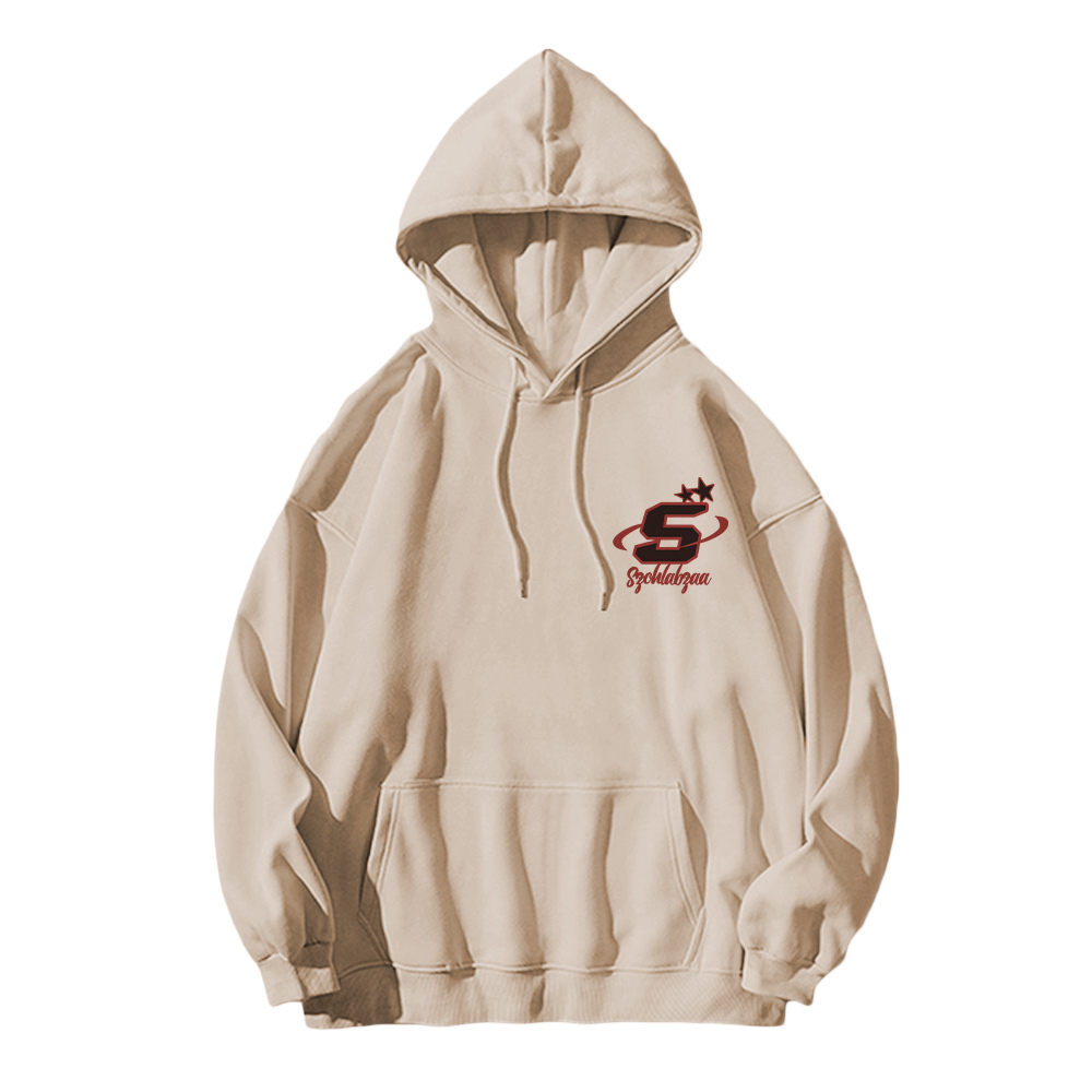 Street Letter Graphic Cotton Hoodie