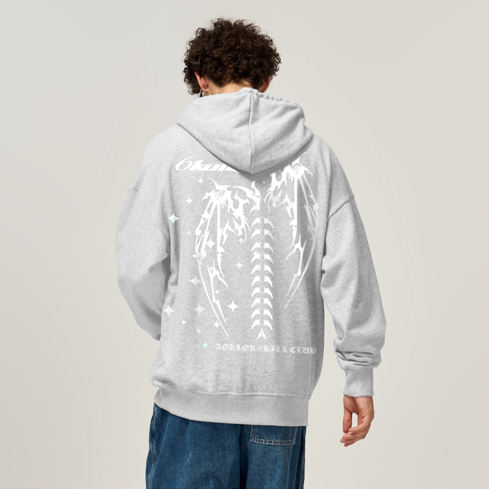 6Kull Solid Skeleton Hoodie