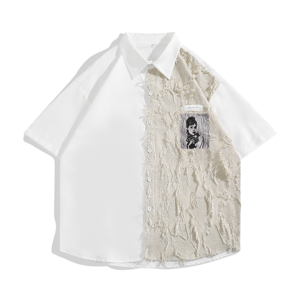 American Beard Silk Patchwork Shirt