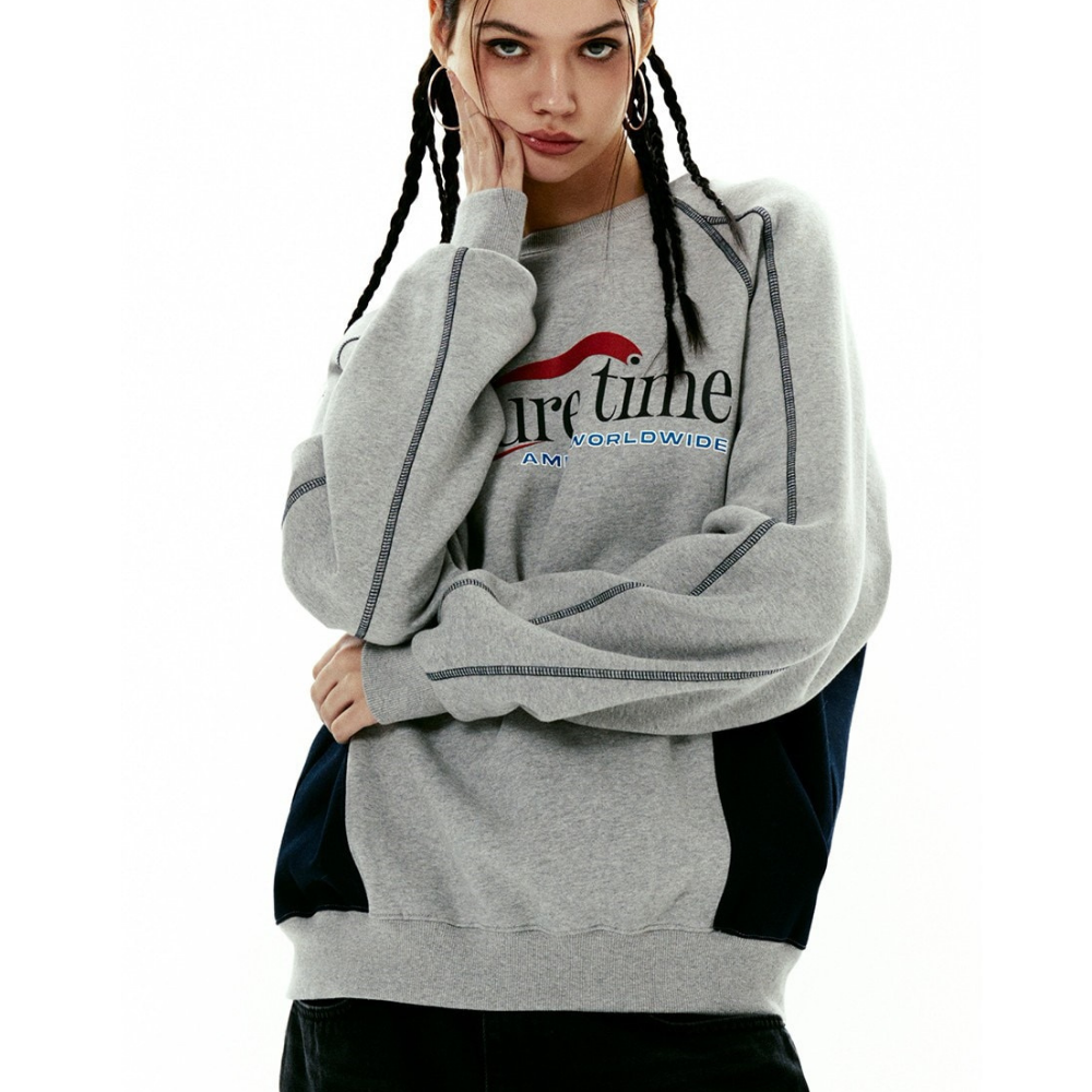 Vintage Biker Raglan Sleeve Sweatshirt