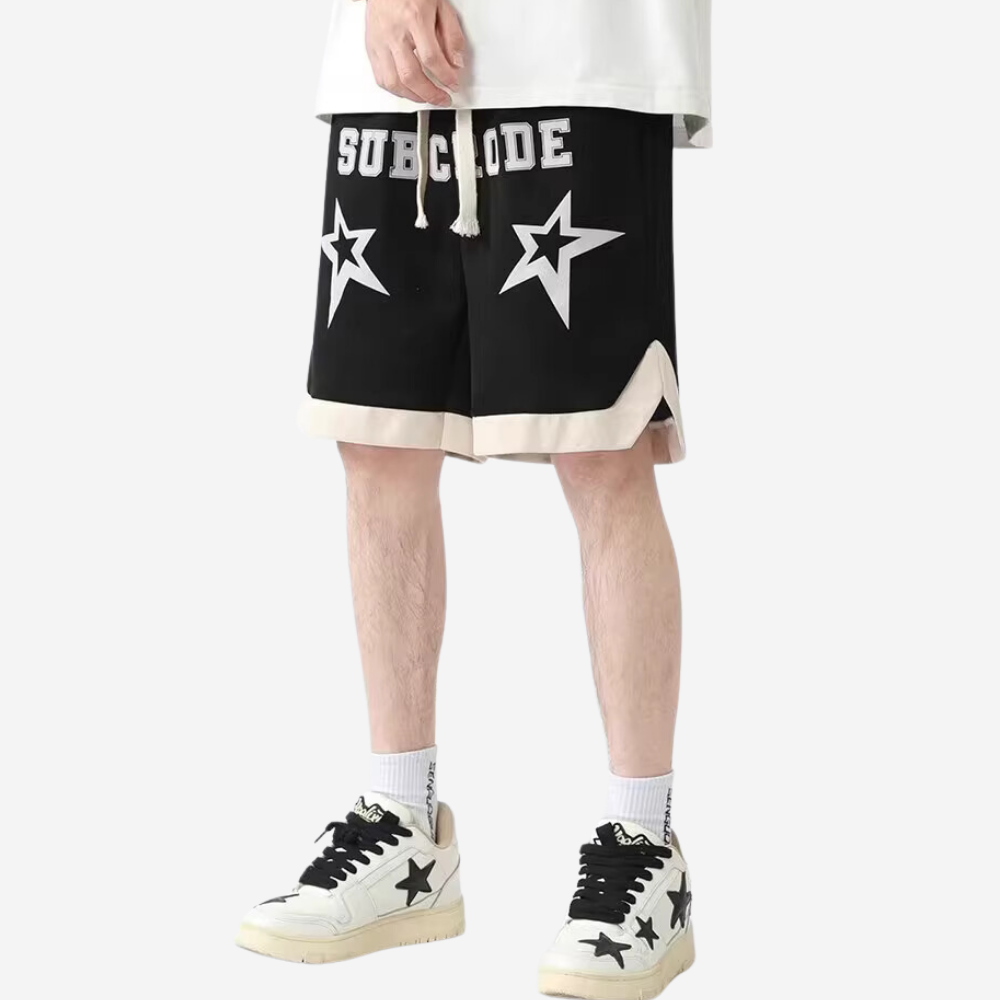 Casual Suede Print Shorts