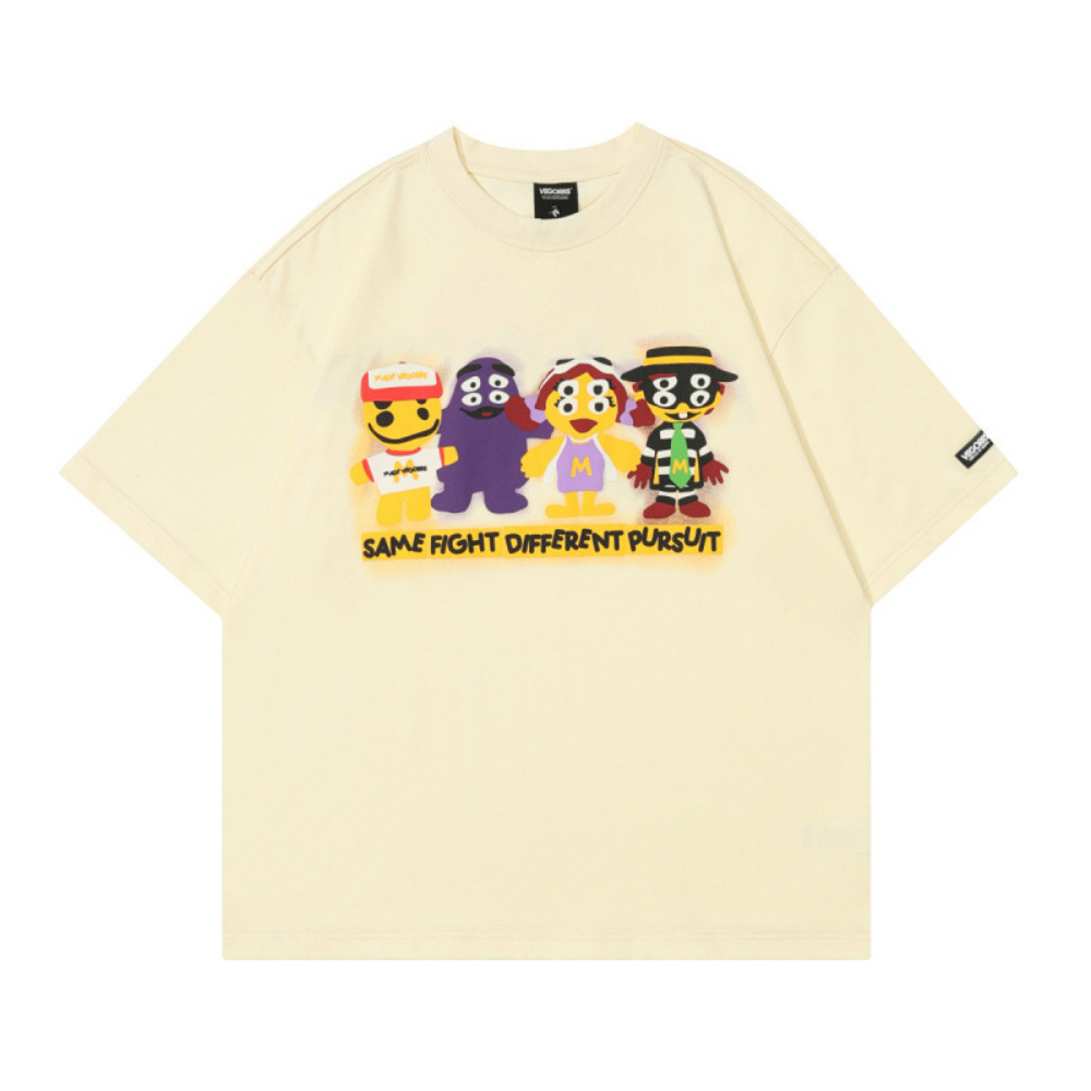 Fun Cartoon Print T-Shirt