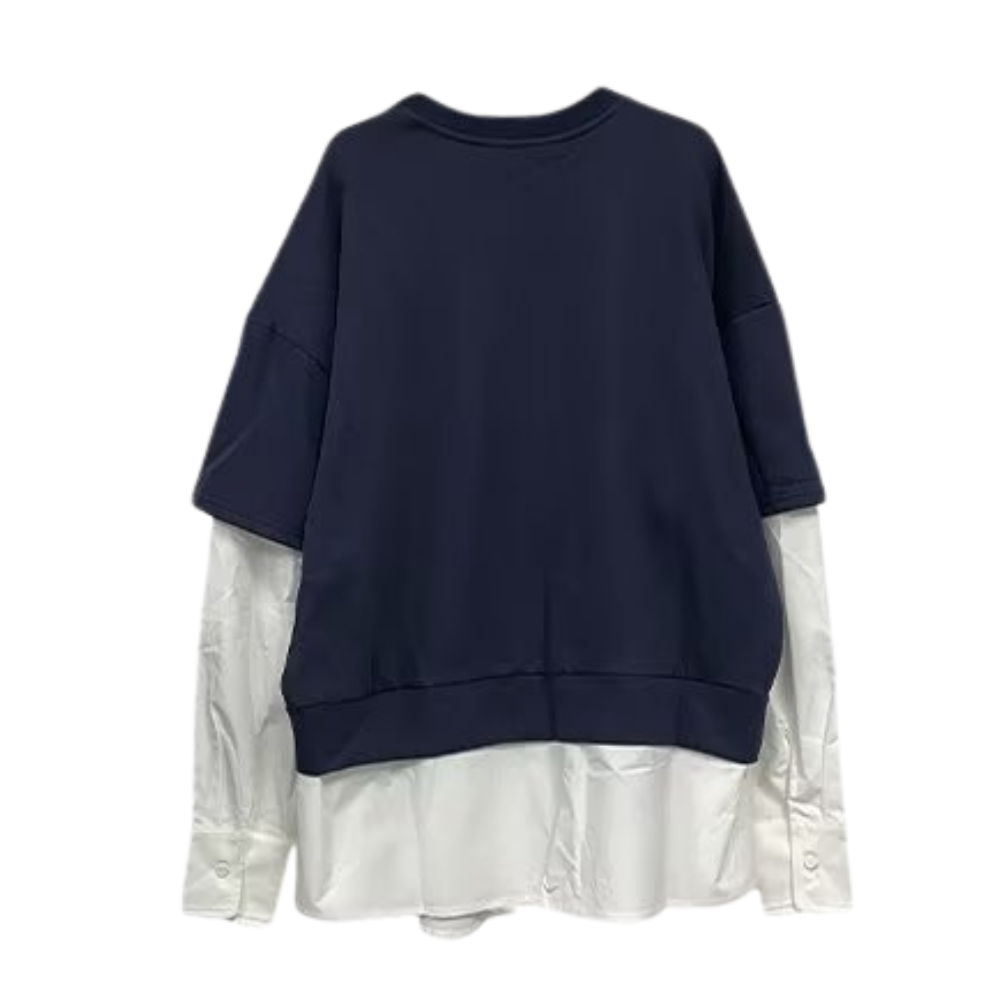Street Fake Two Piece Printed Sweatshirt