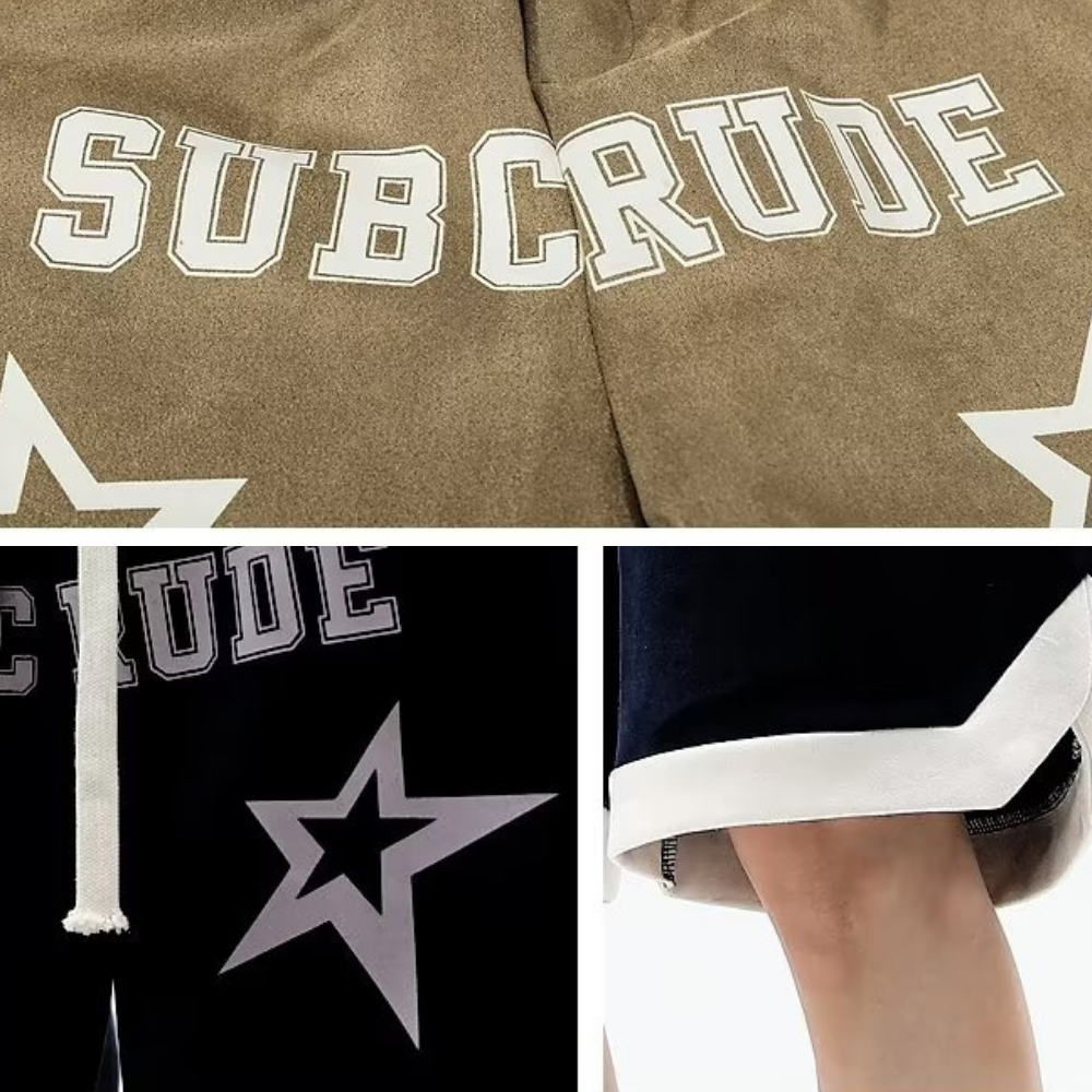 Casual Suede Print Shorts