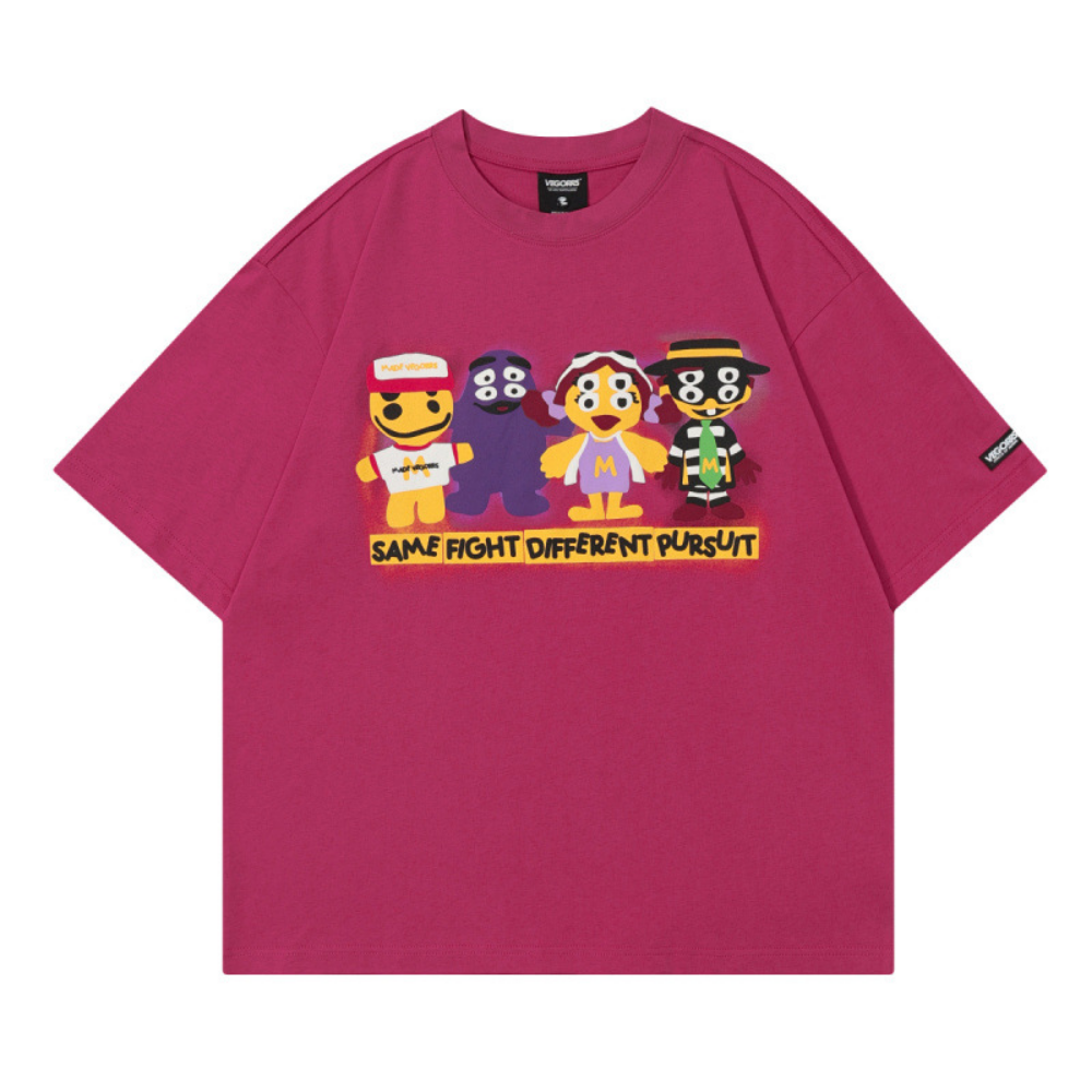 Fun Cartoon Print T-Shirt