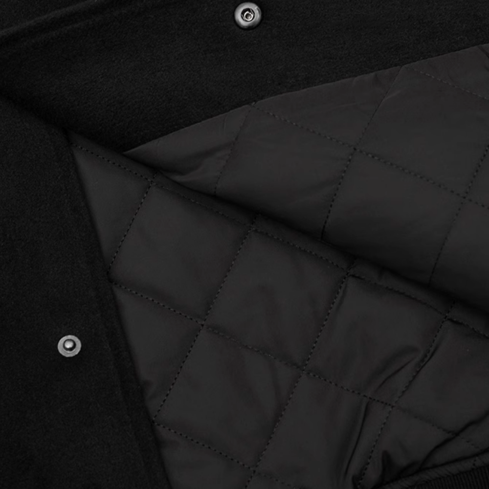 Black Wool Embroidered Jacket