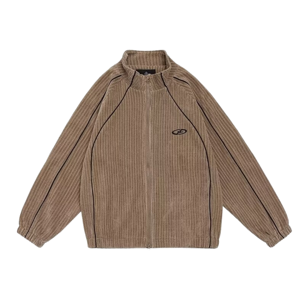 Retro Solid Color Corduroy Jacket