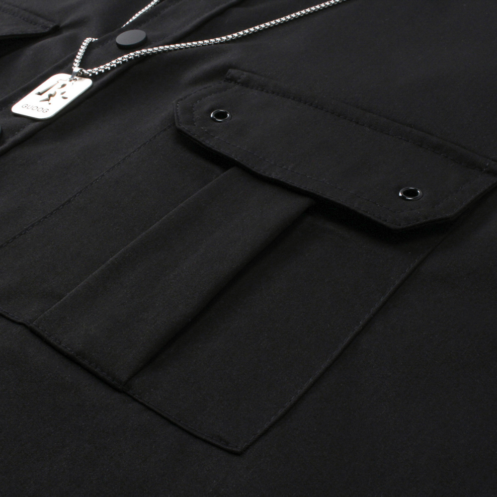 Japanese Necklace Solid Color Shirt