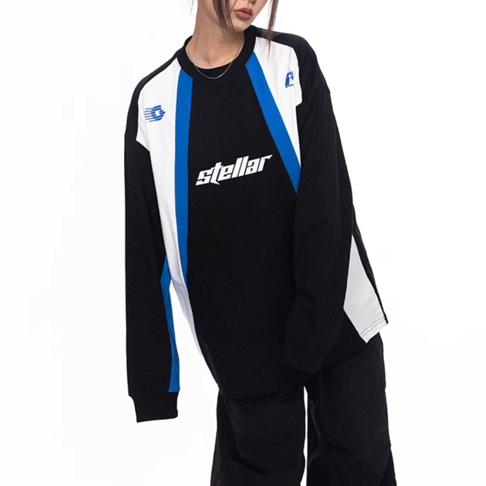 Heavy Breathable Contrast Sweatshirt