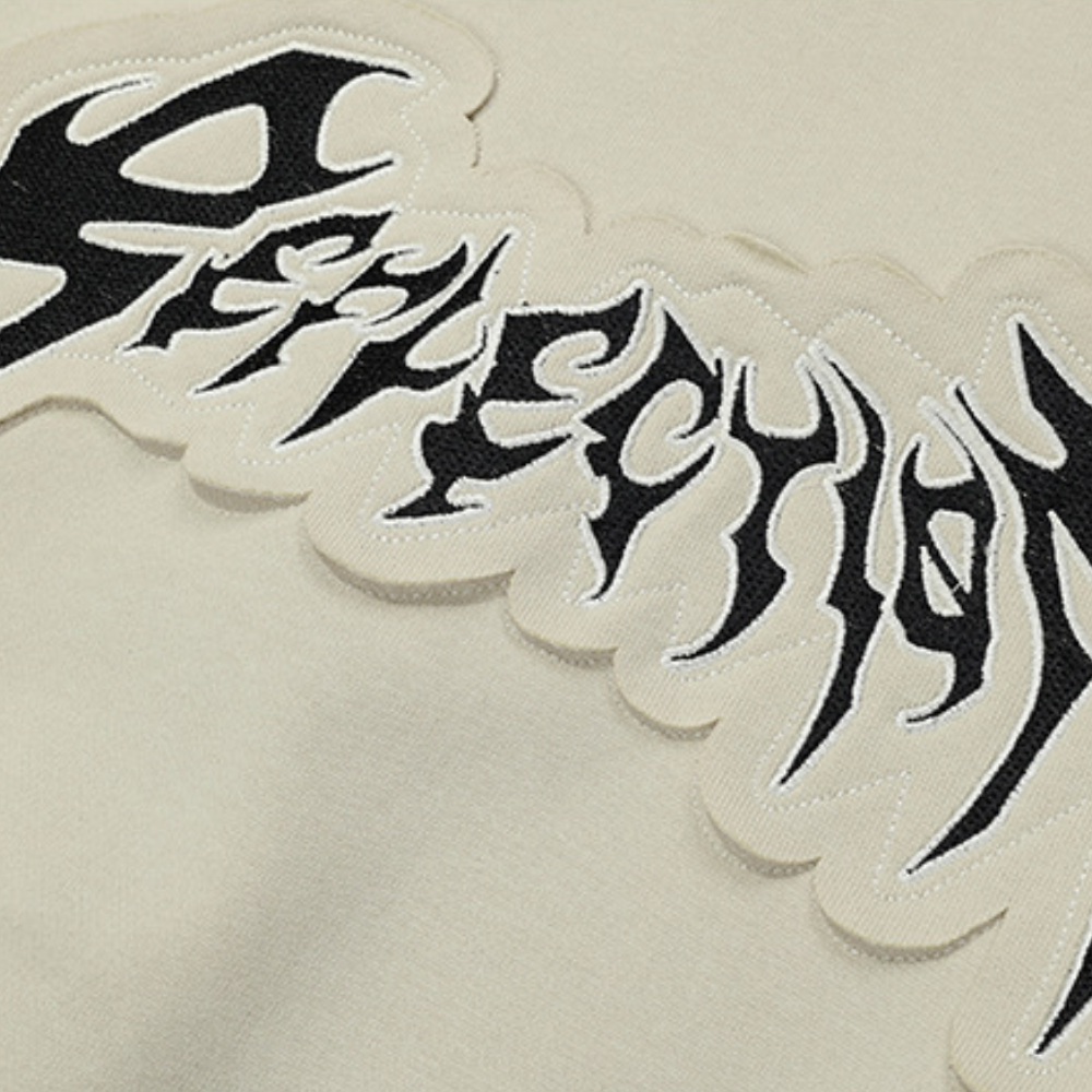 High Street Tie Dye Patch Letters Hoodie