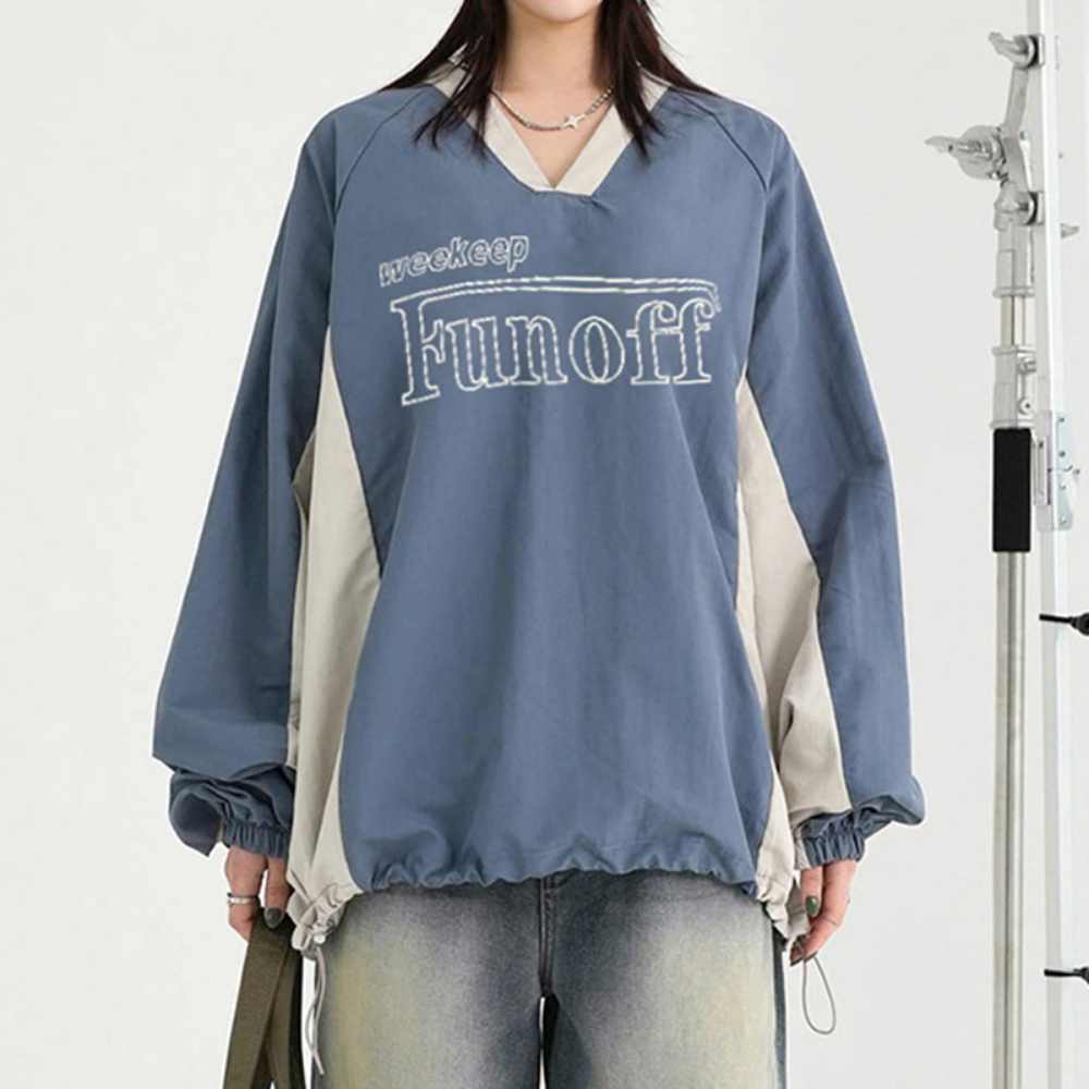 Women's Casual Loose Drawstring Sweatshirt