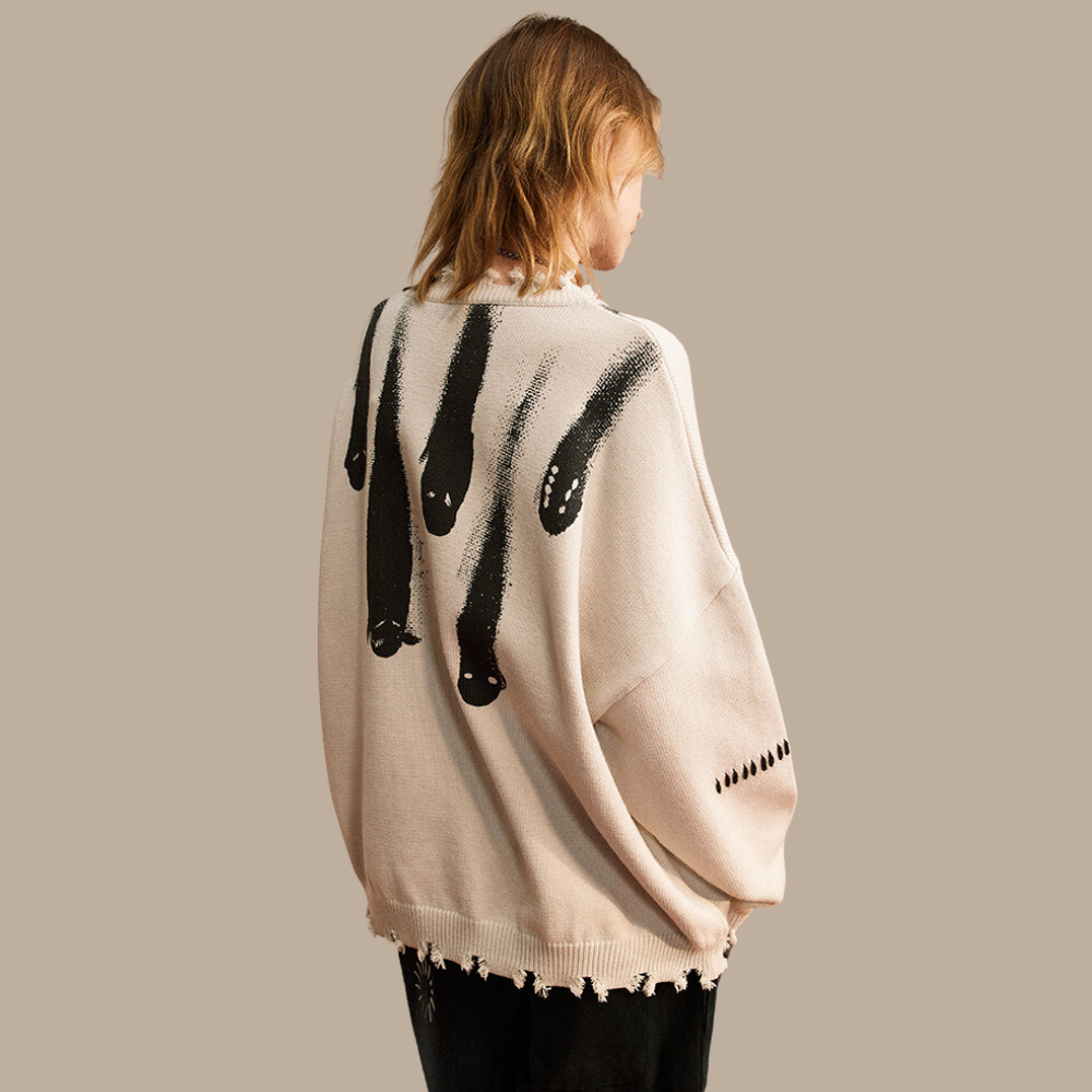 Meteor Fall Print Sweater