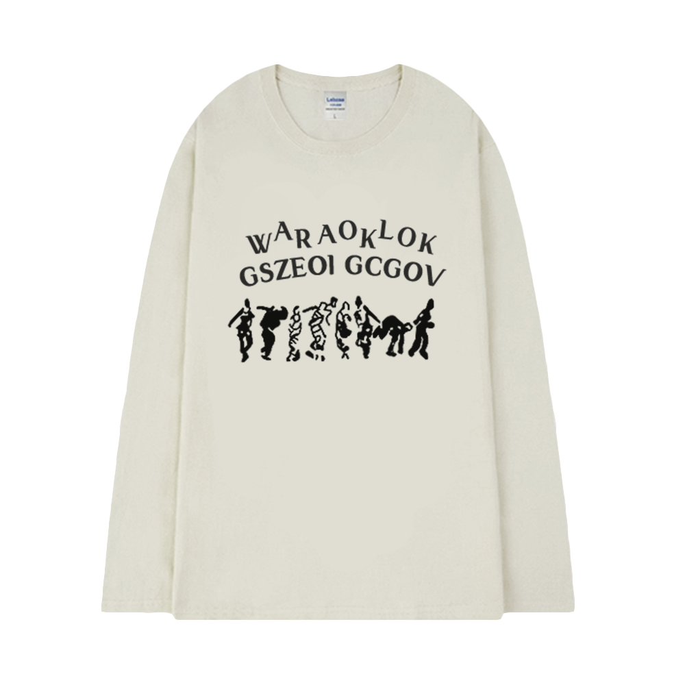Abstract Crowd Long Sleeve Shirt