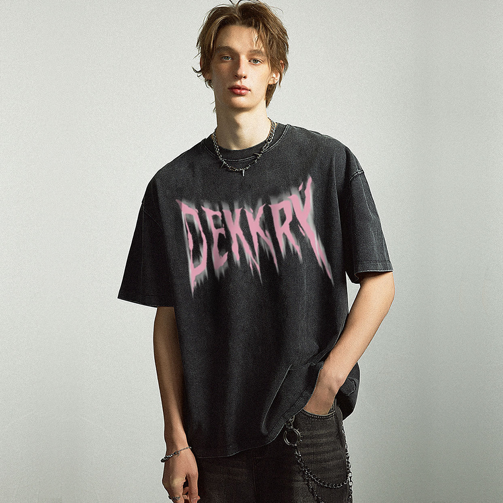 Letter Washed T-shirt