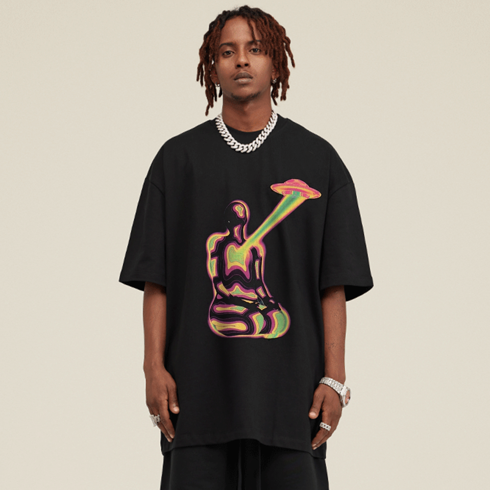 Ufo Meditating Figure T-Shirt