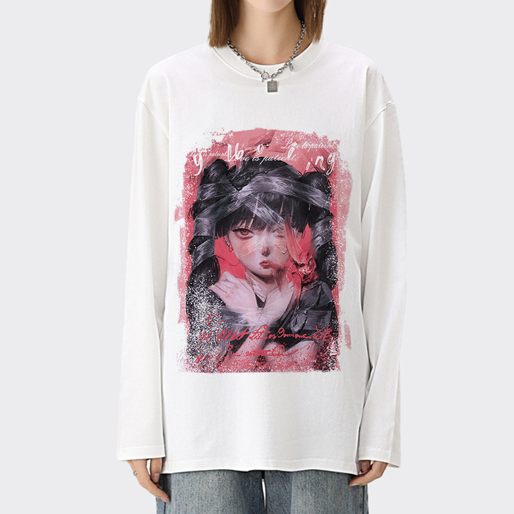Ponytail Girl Long Sleeve Shirt