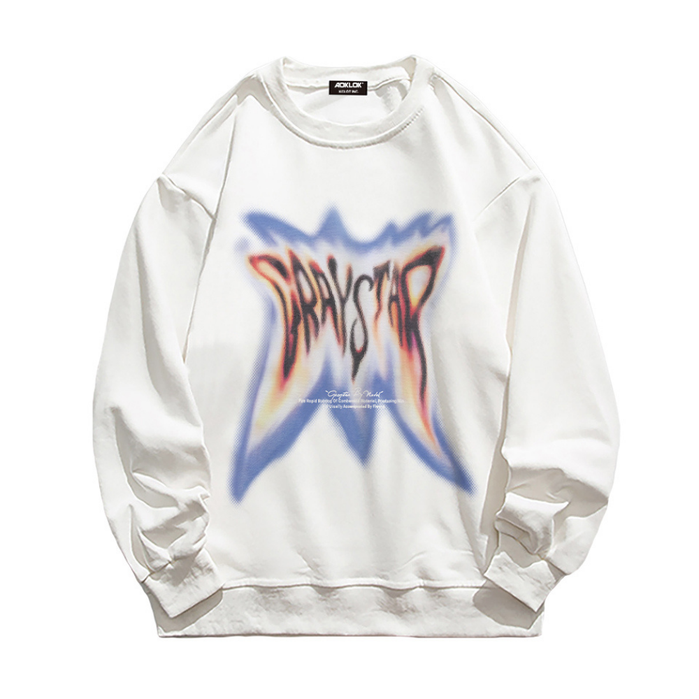 High Street Letter Butterfly Graphic Sweatshirt