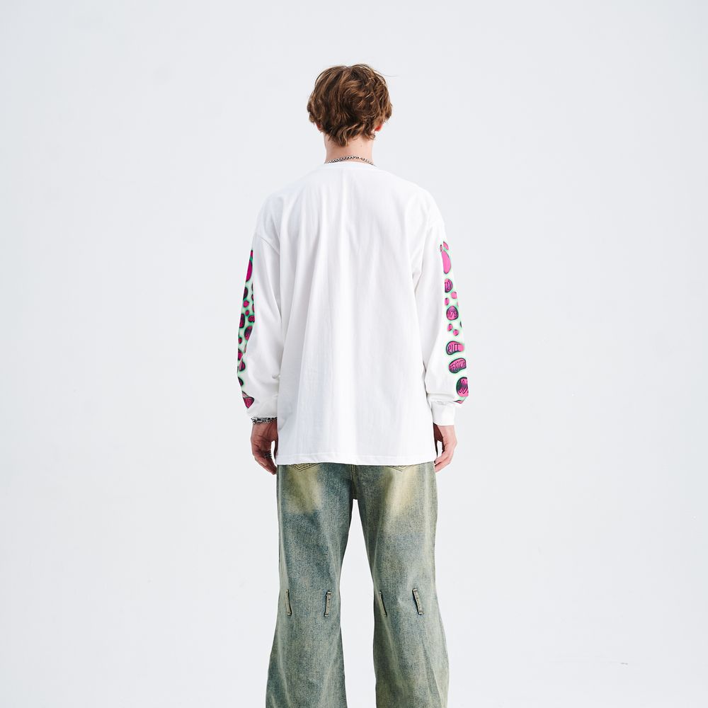 Pink Bubble Print Sweatshirt