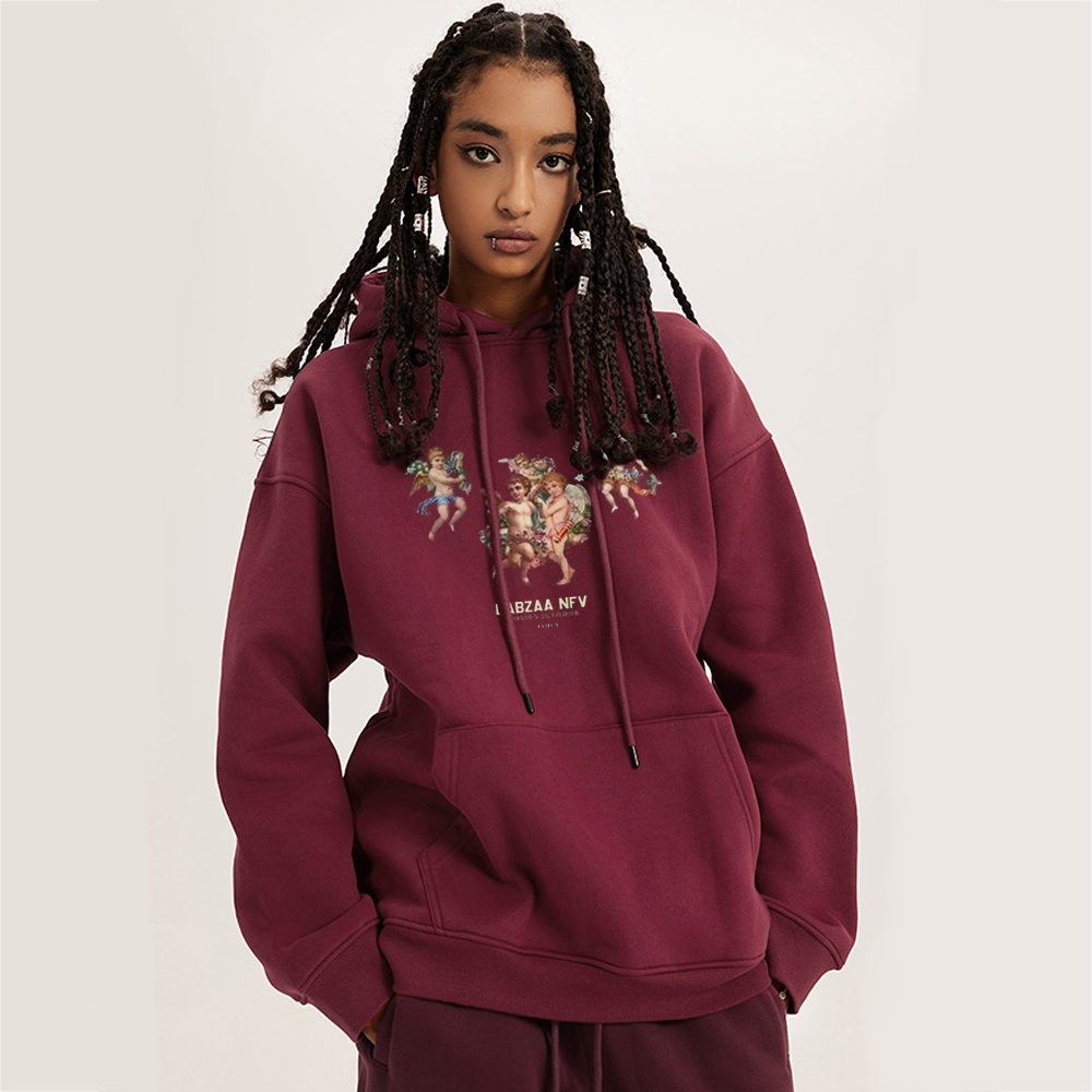 Solid Color Little Angel Hoodie