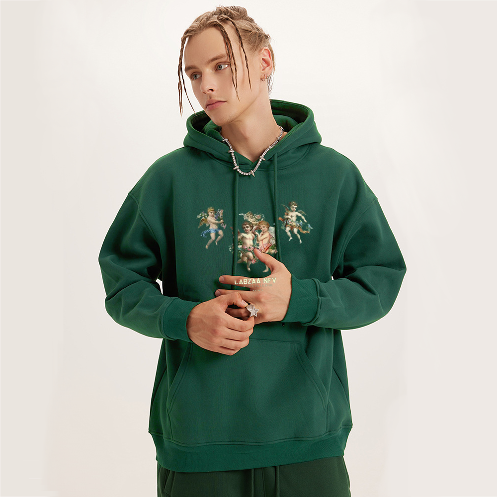 Solid Color Little Angel Hoodie
