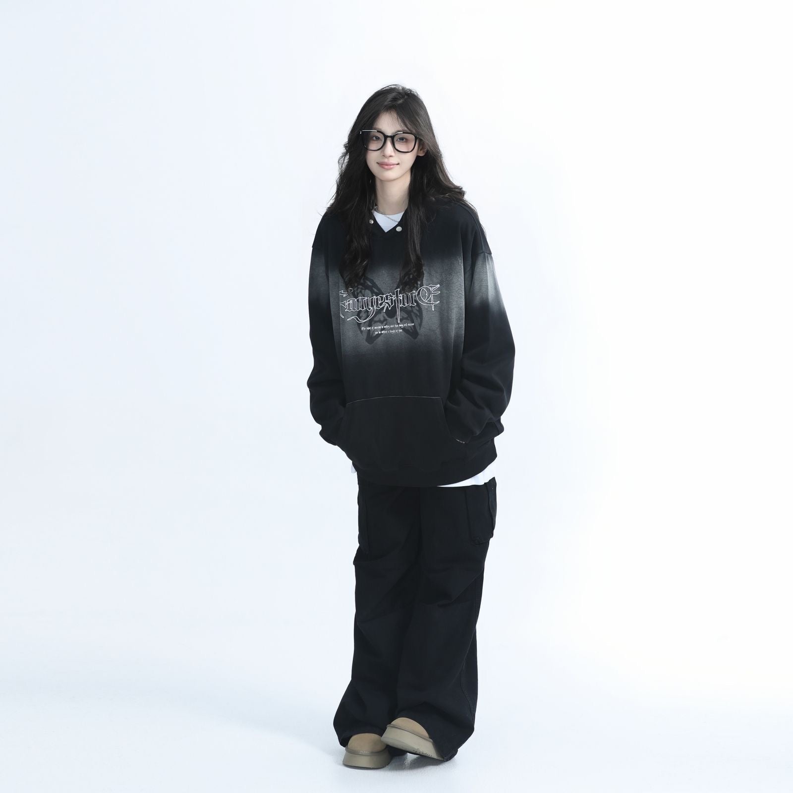 American Retro Gradient Butterfly Hoodie