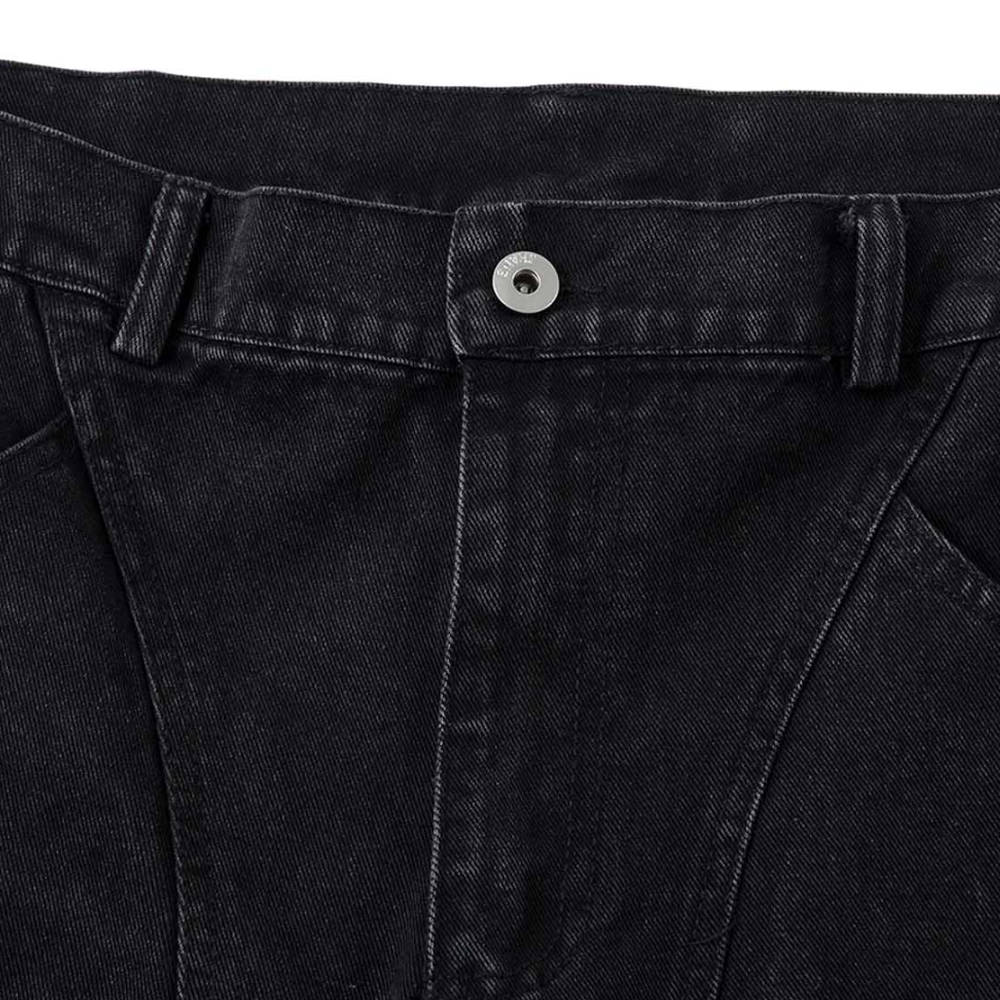 BAGGOUT 75" Cargo Black Baggy Jeans