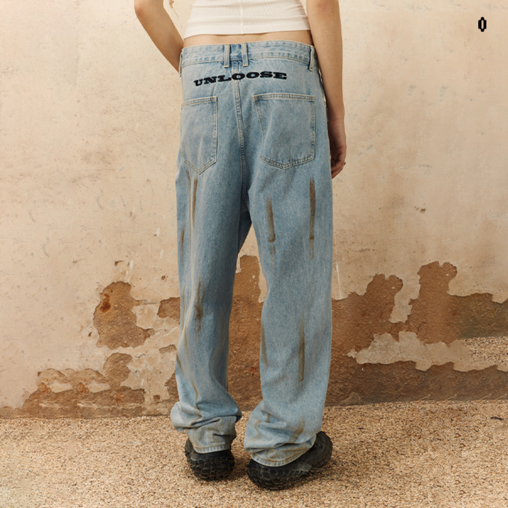 Punk Raw Edge Distressed Jeans