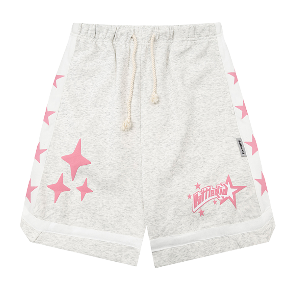 Urban Stars Graphic Basketball Cotton Shorts