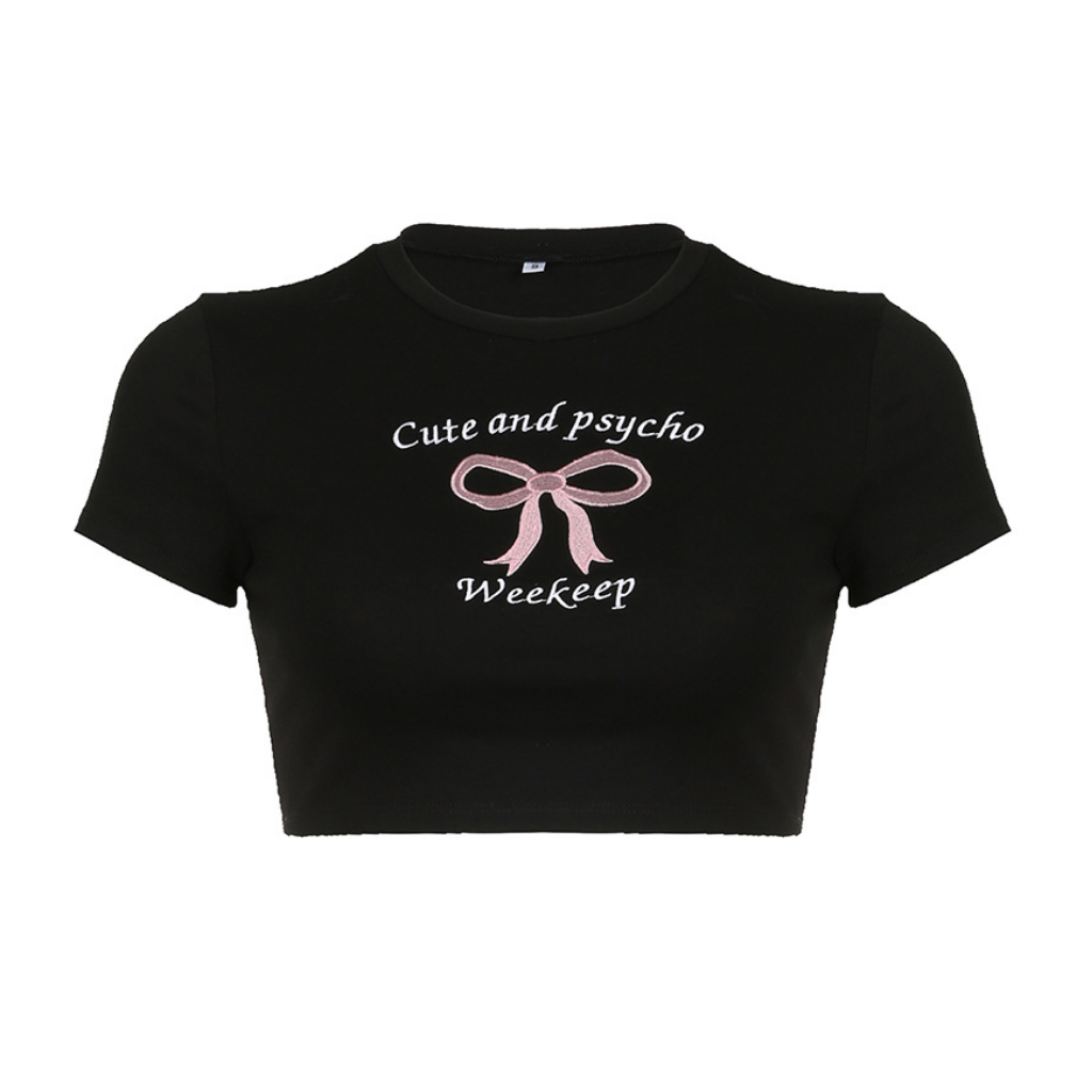 Women's Bow Embroidered T-Shirt