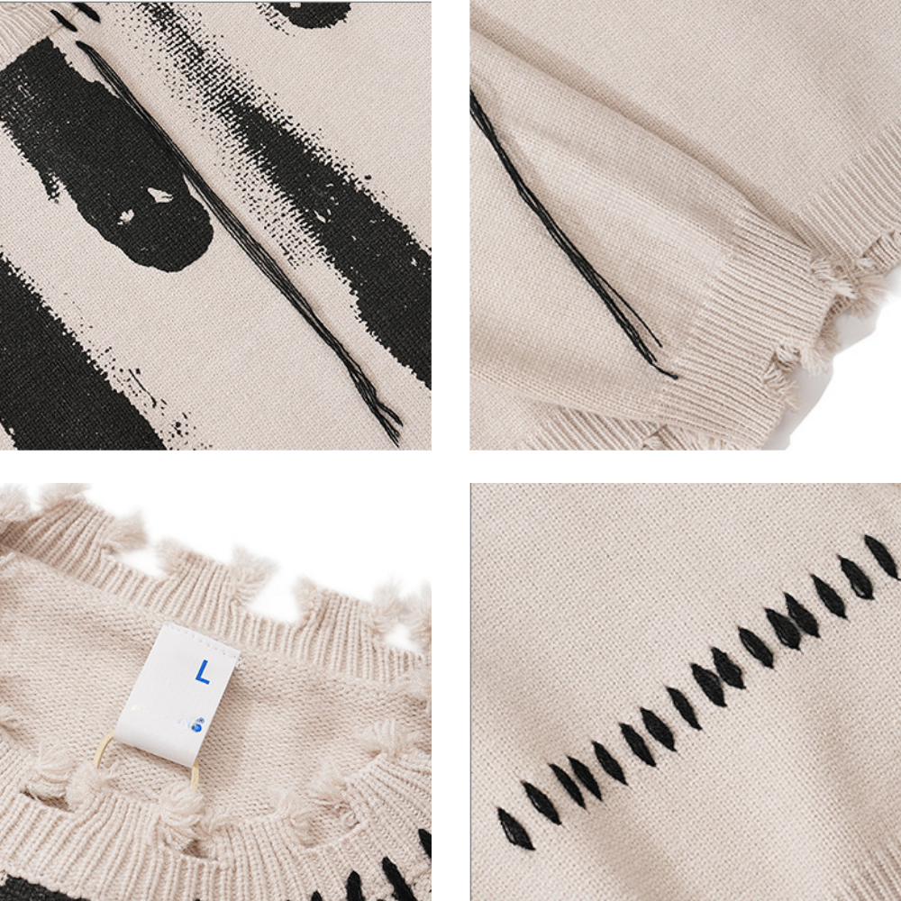 Meteor Fall Print Sweater