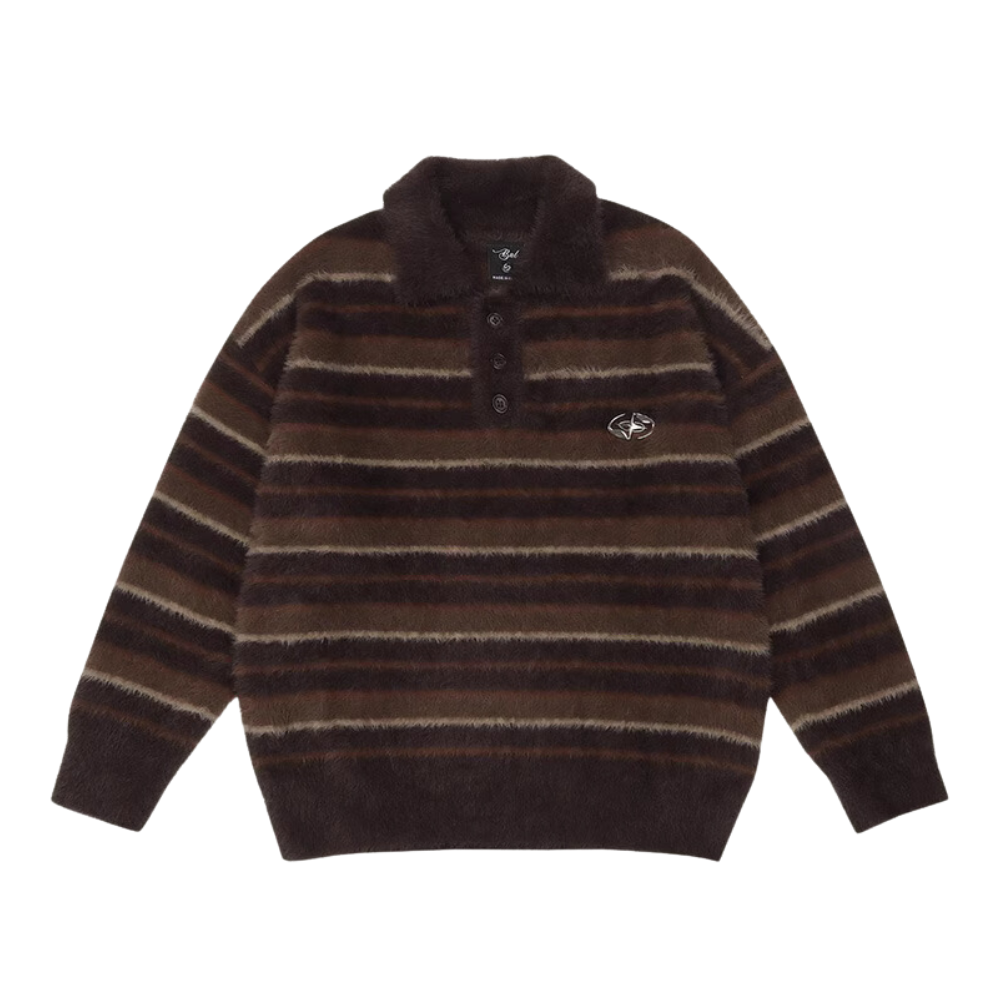 Japanese Imitation Mink Polo Sweater