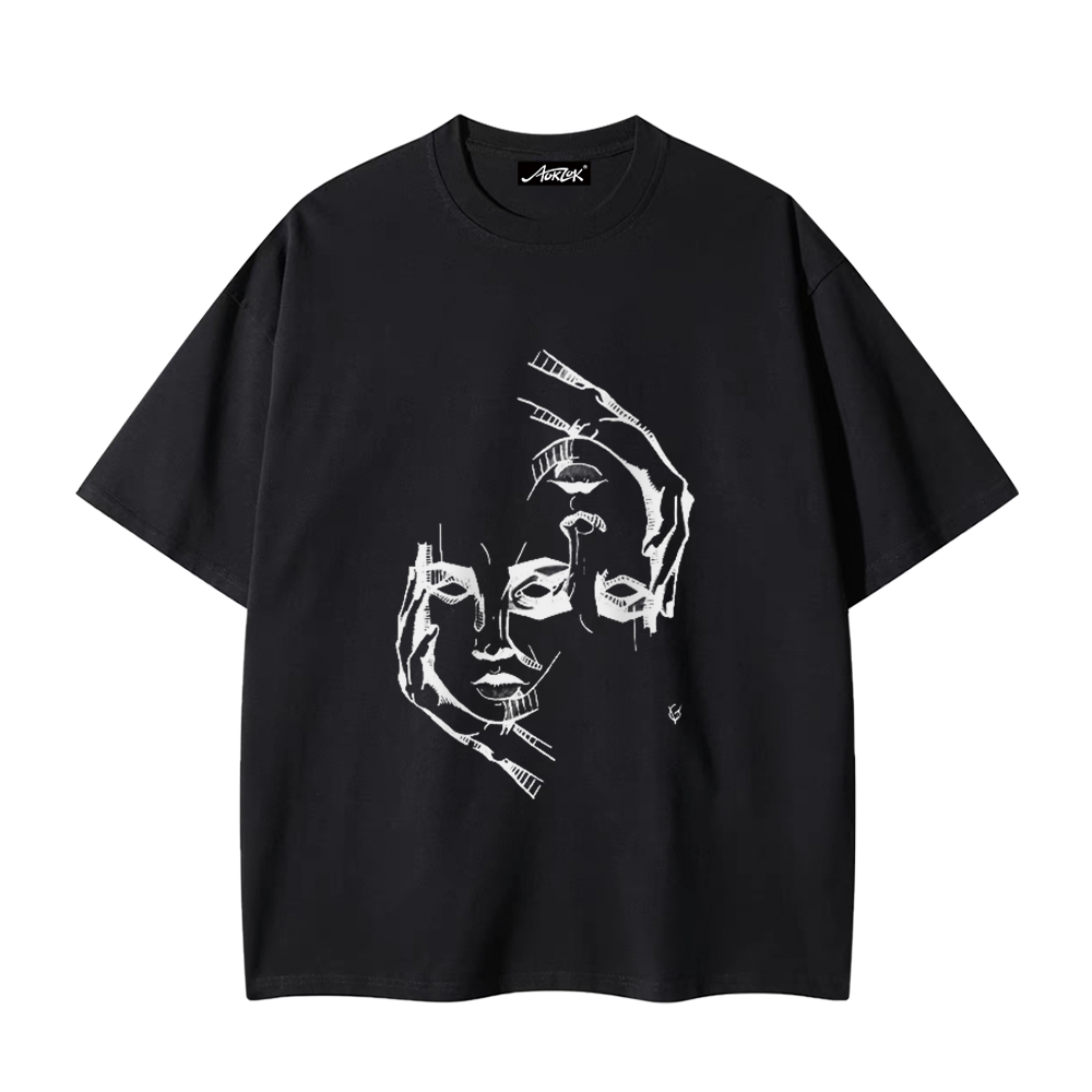 Reversible Face Print T-shirt