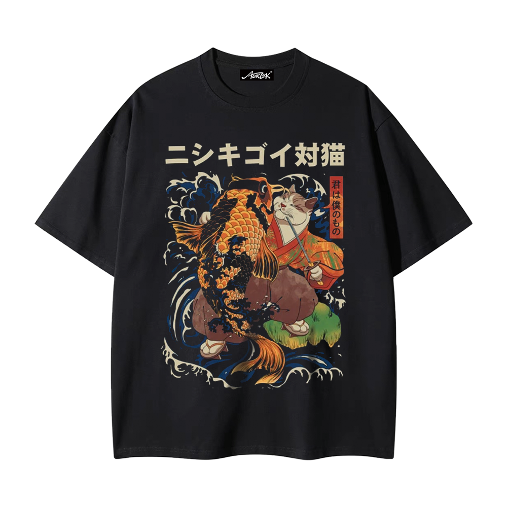 Japanese Koi Cat T-shirt