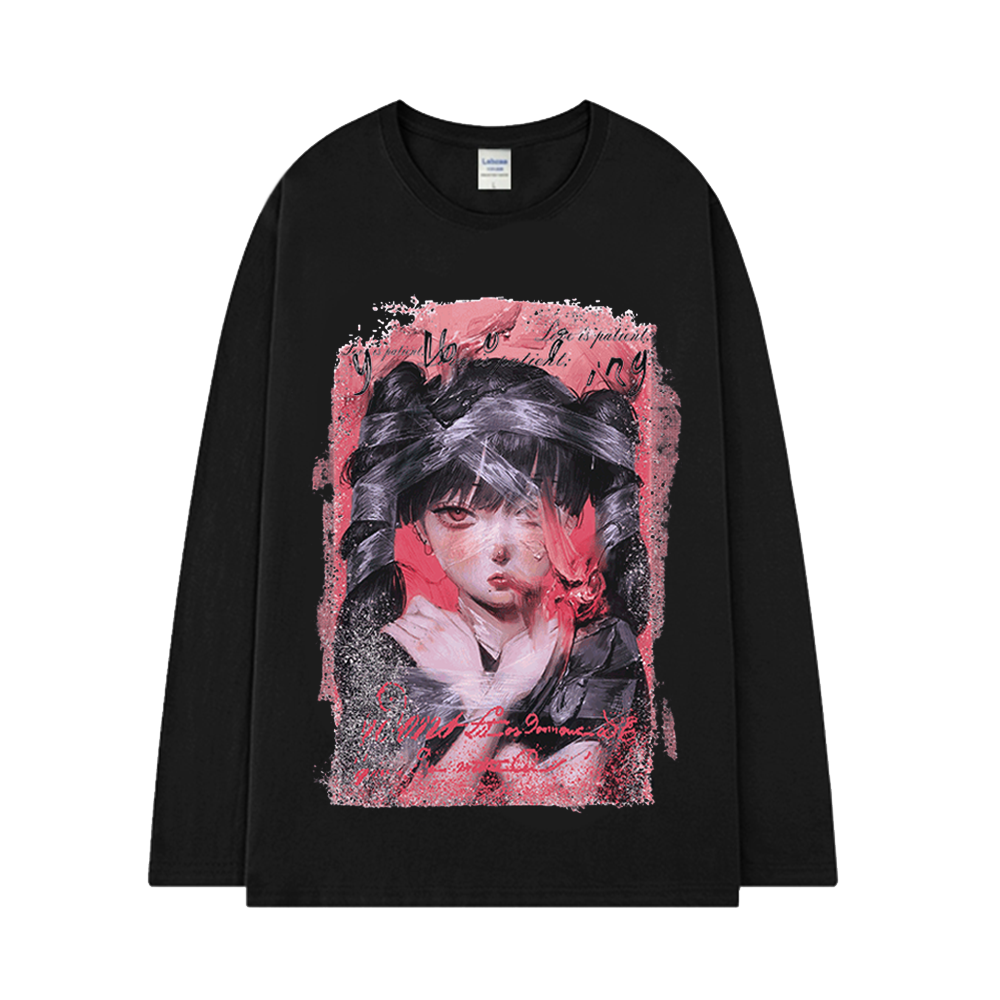 Ponytail Girl Long Sleeve Shirt
