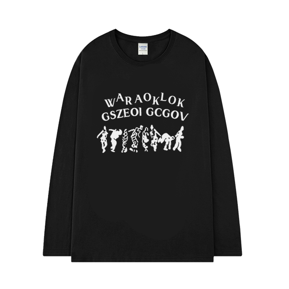 Abstract Crowd Long Sleeve Shirt