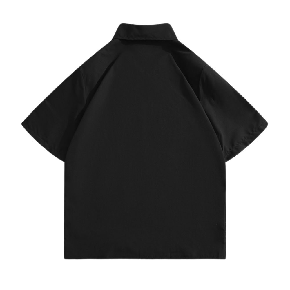 Star Zipped Shoulder Pad Shirt