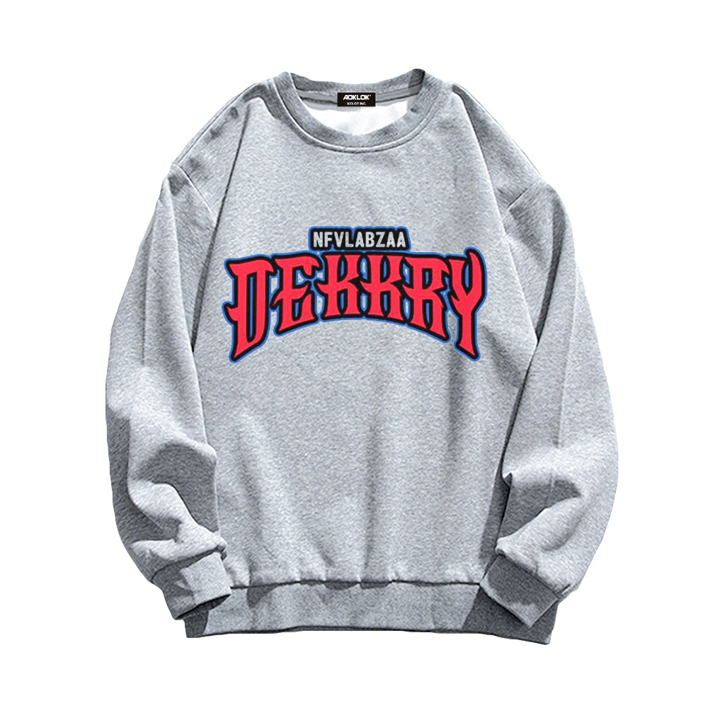 Casual Letter Print Sweatshirt