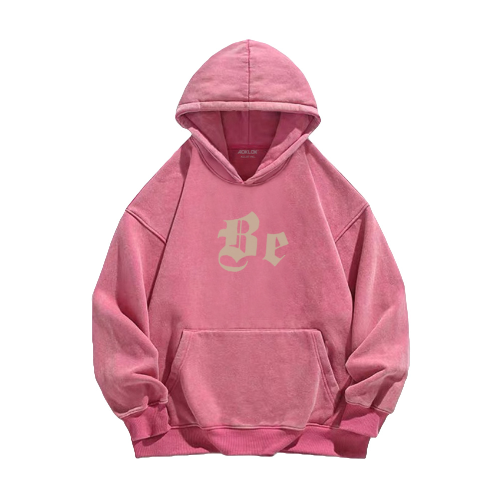 High Street Cross Wings Letter Washed Hoodie