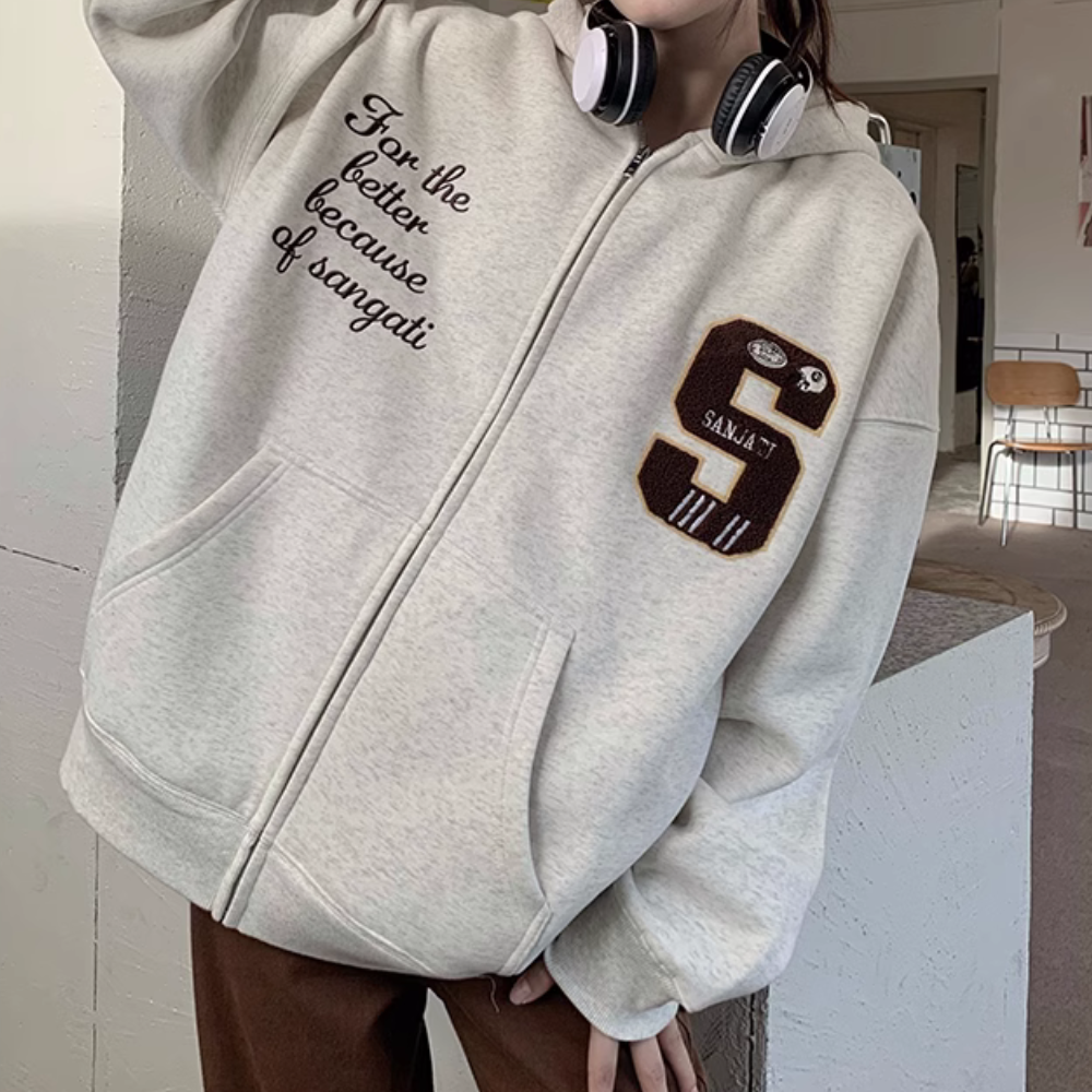 American S Flocked Jacquard Hoodie