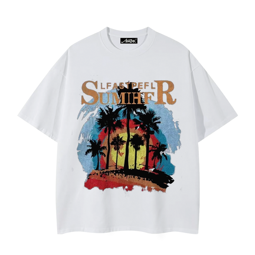Colorful Aperture Coconut Island T-Shirt