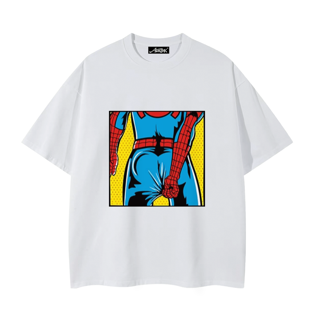 Spiderman Funny Back View T-Shirt