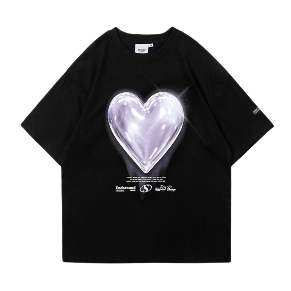 High Street Love Couple Cotton T-Shirt