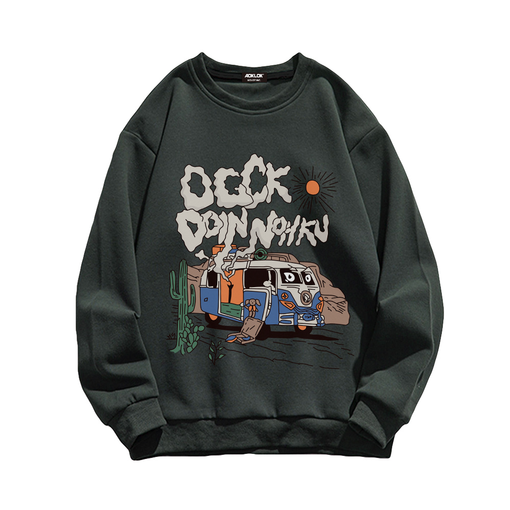 Vintage Cartoon Bus Sweatshirt